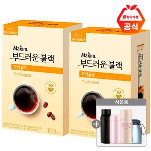 동서 맥심 부드러운 블랙 모카골드 100T x 2개+사은품랜덤(ID당1개)