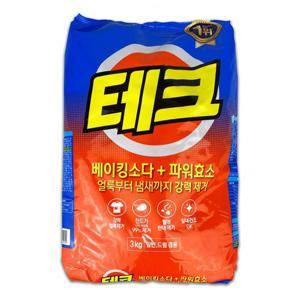 테크 베이킹소다+파워효소 분말세제 3kg -O (WB099AF)