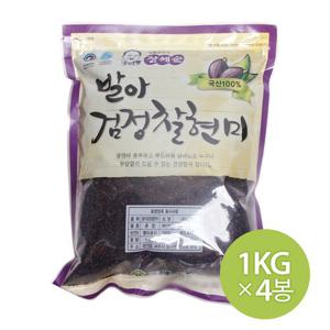 장세순 발아 검정찰현미 1kg x 4개