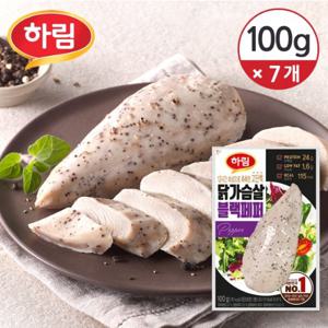 [냉장] 하림 닭가슴살 블랙페퍼 100g×7개