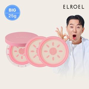 엘로엘 핑크 톤업 빅 선쿠션 본품 25g x 1개 + 리필2개_ELROEL