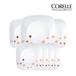 [Corelle] 코렐 꽃솜 사각 접시세트 7p