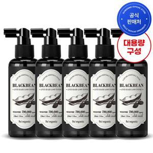 [대용량] 수오가닉 블랙빈 탈모완화 맥주효모 헤어토닉 150ml 5개