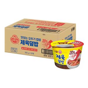 오뚜기제육덮밥 310g x 12 한끼식사 즉석밥 컵밥