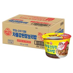 오뚜기차돌강된장보리밥 310g x 12