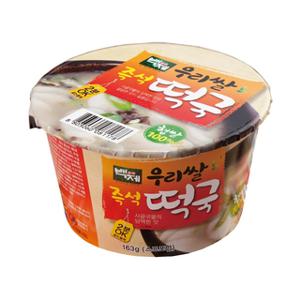 백제 햅쌀 쌀떡국 163g x 16 국산 햅쌀떡국 컵떡국