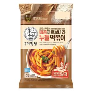 CJ 미정당 매콤 까르보나라 누들 떡볶이 400g x 6 즉석 간편 조리식품