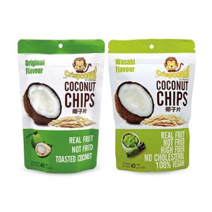 Crispconut 코코넛칩 40g x 10 과자 스낵 안주