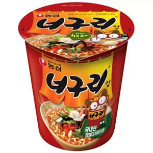 농심 너구리 컵라면 62g x 30개 우동 컨셉 라면