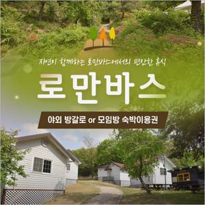 [용인] 로만바스 야외 방갈로/모임방 숙박-모임방 주중 1인권(~10/31)