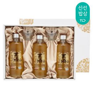 [품질보장]민속주 궁중술 왕주 13도 약주 선물세트 375 x3