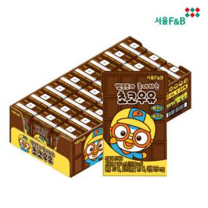 서울F&B 뽀로로 어린이 멸균 초코우유 140ml x 24팩