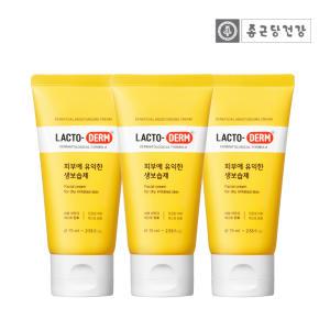 [X3]종근당건강 락토덤 유산균 온가족 생보습제 75ml X 3