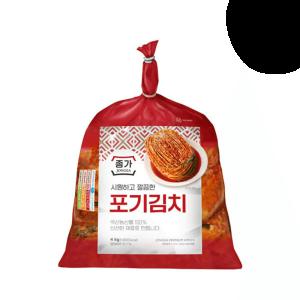 종가집 갓 담근 시원깔끔한 포기김치 4kg 국내산 국산 배추김치 맛있는 식사 간편 반찬 자