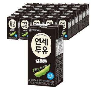 연세두유 팩우유 두유 검은콩 200ml 72개