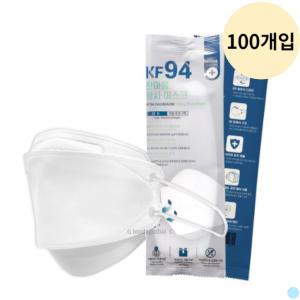 한스웰 한마음 일회용 마스크 화이트 대형 KF94 100p