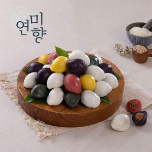 연미향 오색깨송편 2kg / 소분포장 / 찌지 않고 바로먹는 / 송편 / 깨앙금 / 자연해동 후 바로먹는