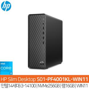 HP S01-PF4001KL-WIN11 14세대i3-14100_NVMe256GB_(16GB)_WIN11Pro/HP컴퓨터/슬림PC/사무용PC/HH