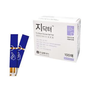 지닥터 혈당시험지 100매 혈당지 당뇨스트립+알콜솜10매