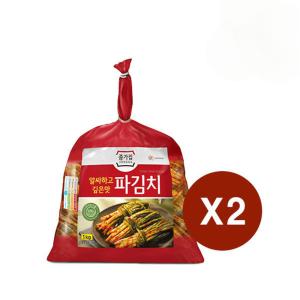 대상 종가집 파 김치 1kg x 2개 배추김치 포기김치 매운김치 생김치 김치맛집 맛있는김치