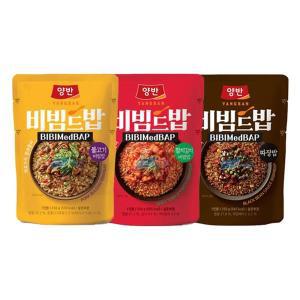 양반 비빔드밥 250g(포켓) x 3개/불고기/참치김치/짜장밥 선택..[34285406]