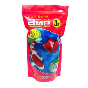 금비단 3호  500g ( 금붕어 비단잉어사료 )