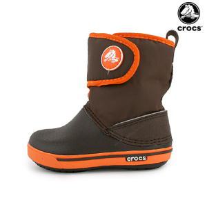 크록밴드 2.5 거스트 부츠 키즈 에스프레소/오렌지 (CROCS CROCBAND 2.5 GUST BOOT K)