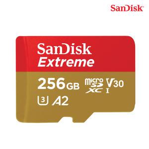 [샌디스크]MicroSDXC Extreme 256G 160MB/s C10 4K V30 익스트림 QXA1 ST1 freeship