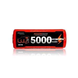 몬스터파워 26650 5000mAh 보호회로 충전지 3.7V 배터리