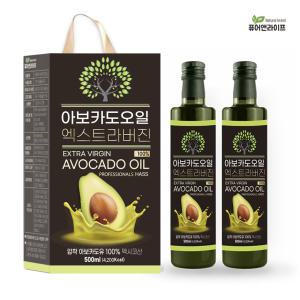 엑스트라버진 아보카도 오일 500ml 2병 선물세트 명절선물