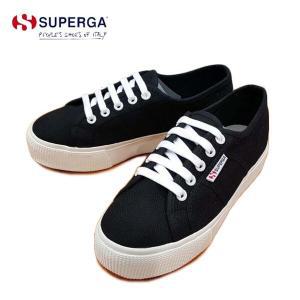 수페르가(S00CLL0A91) 2735-COTW Black-White 통굽 플랫폼 스니커즈 슈페르가 SUPERGA