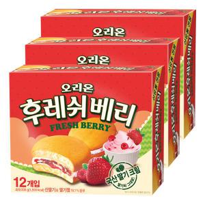 오리온 후레쉬베리, 336g, 3개