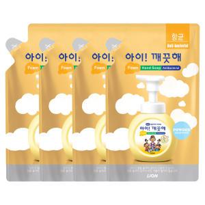 아이깨끗해 핸드워시 리필, 순, 450ml, 4개