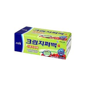 [크린랩] 이중지퍼백 25cmX30cm 100매(대)