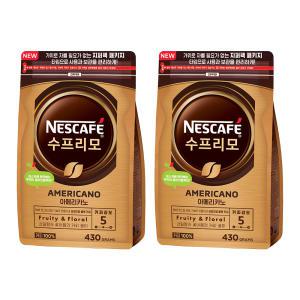 네스카페 수프리모 아메리카노 지퍼백 파우치, 430g, 2개