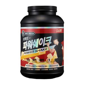 칼로바이 퍼펙트 파워쉐이크 헬스보충제 바나나맛 프로틴파우더 2kg 1통