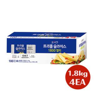 동원 소와나무 트리플슬라이스치즈 1.8kg 4개/냉장무배