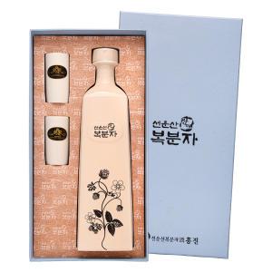 [품질보장]선운산복분자주흥진 사각도자기복분자주세트 16도 700ml