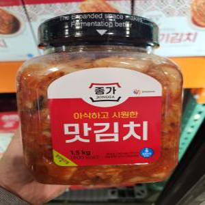 [호호재상점] 코스트코 종가 맛김치 1.5kg 아삭한 라면 아이스팩+아이스박스 무료