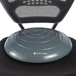 Gaiam Balance 디스크 쿠션 코어 훈련 기구 가정용 사무용 의자 어린이 사용 가능 그레이 색상 256039