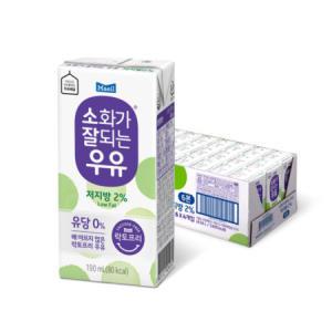 매일 소화가 잘되는 우유 저지방 멸균 190ml 24개