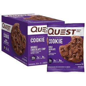 Quest Nutrition 더블 초콜릿 칩 프로틴 쿠키 12개입 고단백 저탄수