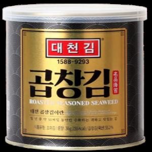 대천 바삭바삭 저염 곱창김 30g x 6캔