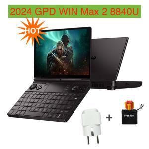 준비된 주식! GPD Win Max2 2024 휴대용 게임 콘솔, 미니 노트북, AMD 8840U, 10.1 인치, 32GB, 64GB RAM