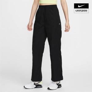 [매장정품] 나이키 NIKE 브랜드관 여성 바람막이 윈드러너 하이웨이스트 우븐 오픈 헴 팬츠 FV7656-010