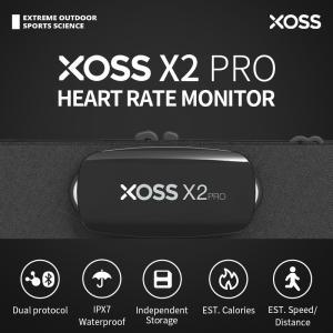 심박계 XOSS X2 Pro 심박수 센서 독립 레코드 가슴 스트랩 HRM 모니터 블루투스 ANT  건강 피트니스 스마트