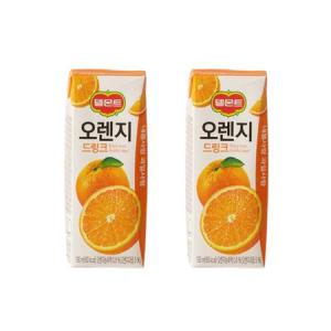 델몬트 드링크 팩 오렌지주스190ml 48개 팩음료 무료배송