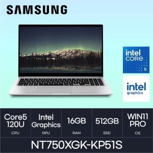 HMC / 삼성전자 갤럭시북4 / NT750XGK-KP51S (D4 RAM 16GB / NVMe 512GB / WIN11PRO) / 코어5-120U