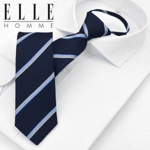 갤러리아 [ELLE HOMME] 엘르옴므 실크 지퍼/자동 넥타이-마라카스 네이비 7cm