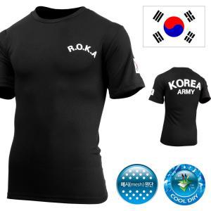 어택존 반팔 쿨드라이 ROKA 검정 티셔츠 남자 면 쿨 반 밀리터리 군인 군용 px  로카 기능성 티